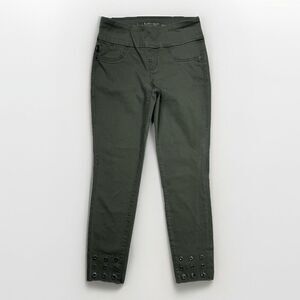 Rock & Republic Fever Jeans Womens 4 Pull On Denim RX Green Measures 27 x 26